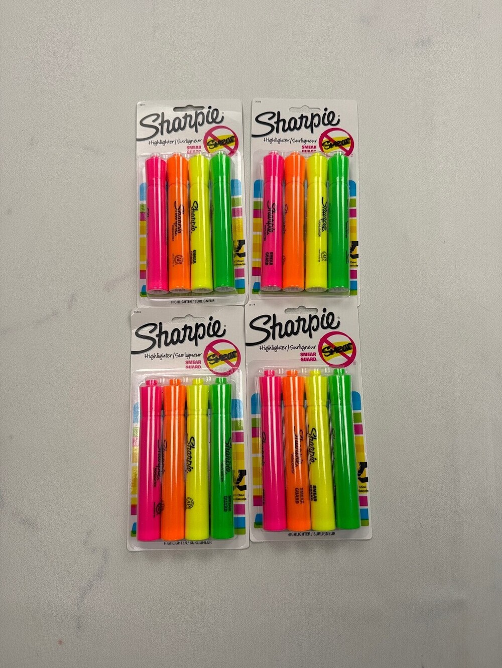 Sharpie Highlighter Set Neon 4 Pack Variety Pack